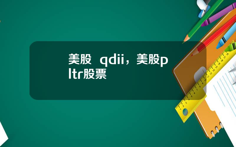 美股  qdii，美股pltr股票